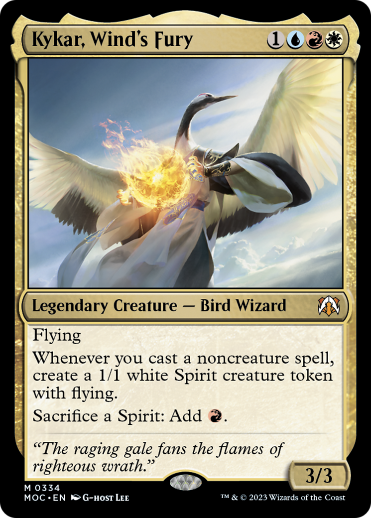 Kykar, Wind's Fury [March of the Machine Commander] | Magic Magpie