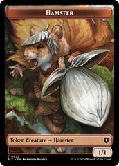 Hamster // Saproling Double-Sided Token [Bloomburrow Commander Tokens] | Magic Magpie