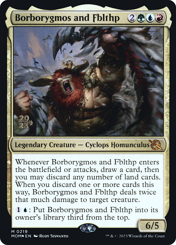 Borborygmos and Fblthp [March of the Machine Prerelease Promos] | Magic Magpie