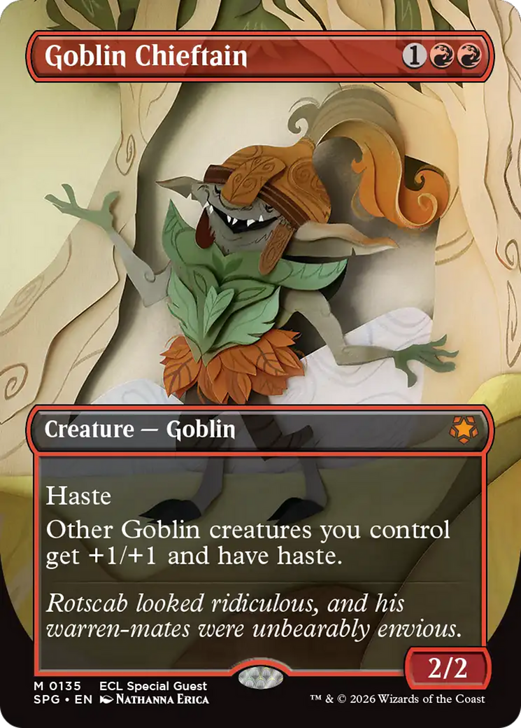 Goblin Chieftain (Borderless) [Lorwyn Eclipsed Special Guests] | Magic Magpie