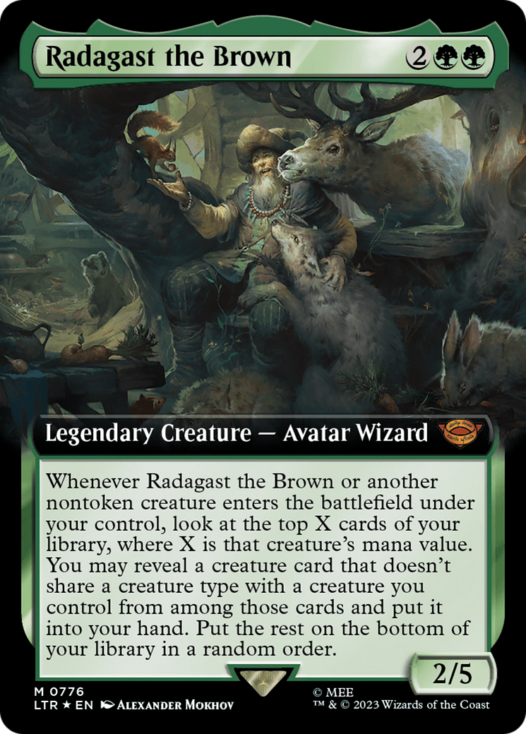 Radagast the Brown (Extended Art) (Surge Foil) [The Lord of the Rings: Tales of Middle-Earth] | Magic Magpie