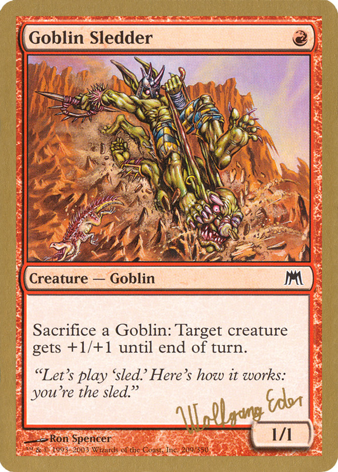 Goblin Sledder (Wolfgang Eder) [World Championship Decks 2003] | Magic Magpie