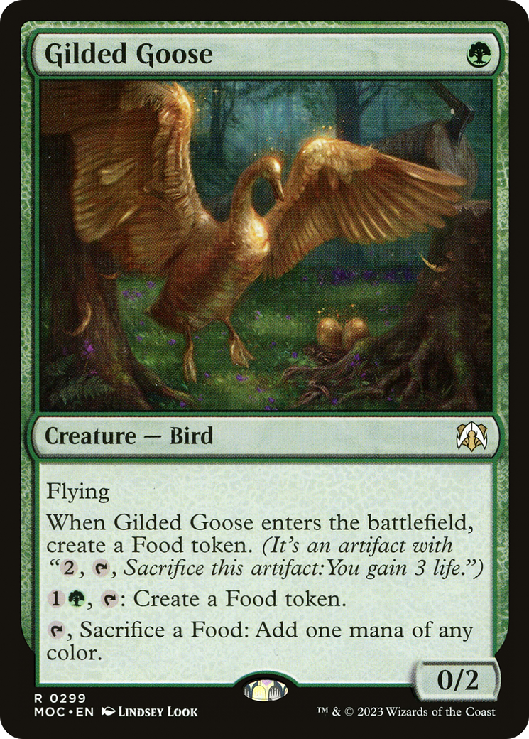 Gilded Goose [March of the Machine Commander] | Magic Magpie