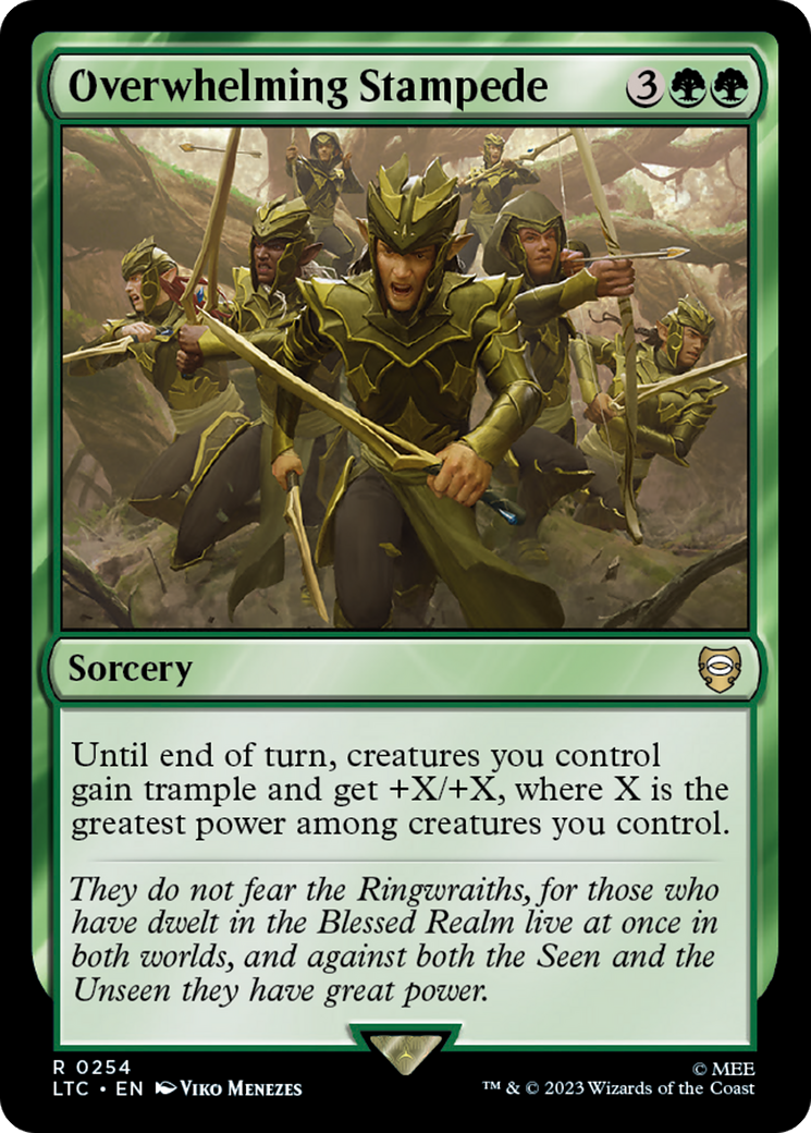 Overwhelming Stampede [The Lord of the Rings: Tales of Middle-Earth Commander] | Magic Magpie