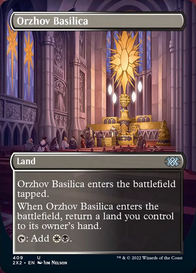 Orzhov Basilica (Borderless Alternate Art) [Double Masters 2022] | Magic Magpie