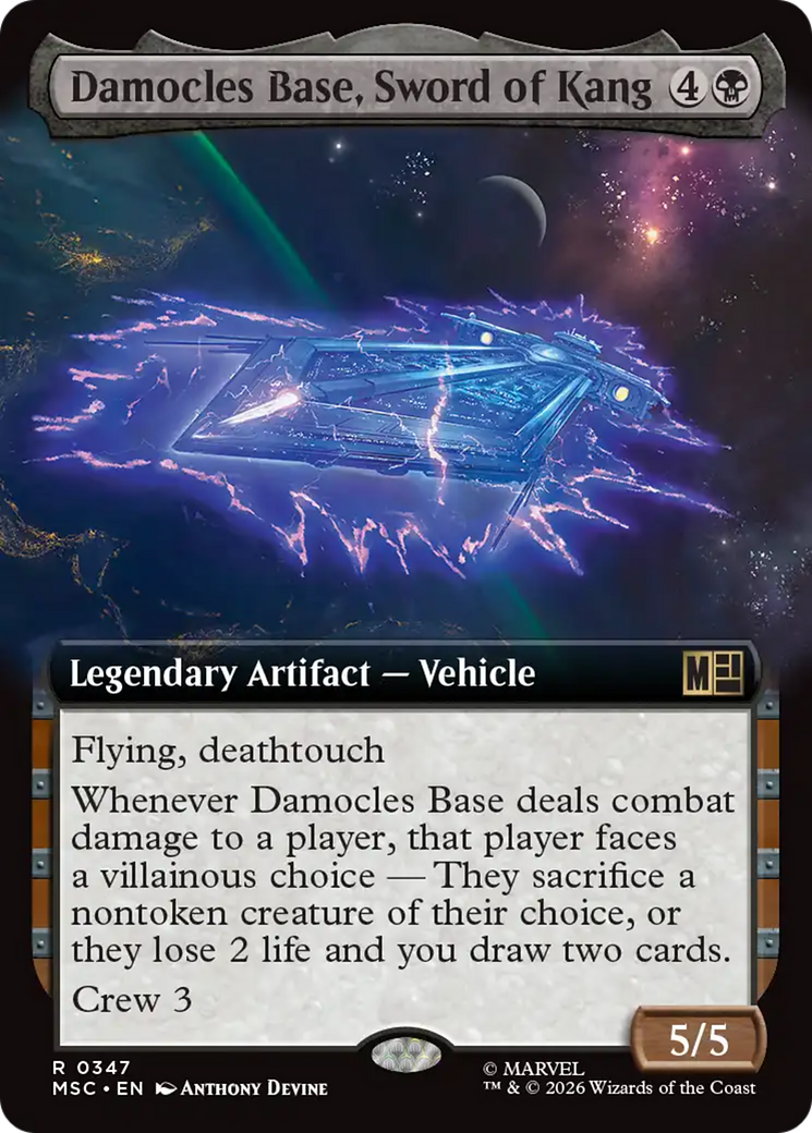 Damocles Base, Sword of Kang (Extended Art) [Marvel Super Heroes Commander] | Magic Magpie