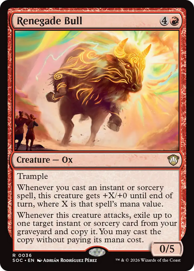 Renegade Bull [Secrets of Strixhaven Commander] | Magic Magpie