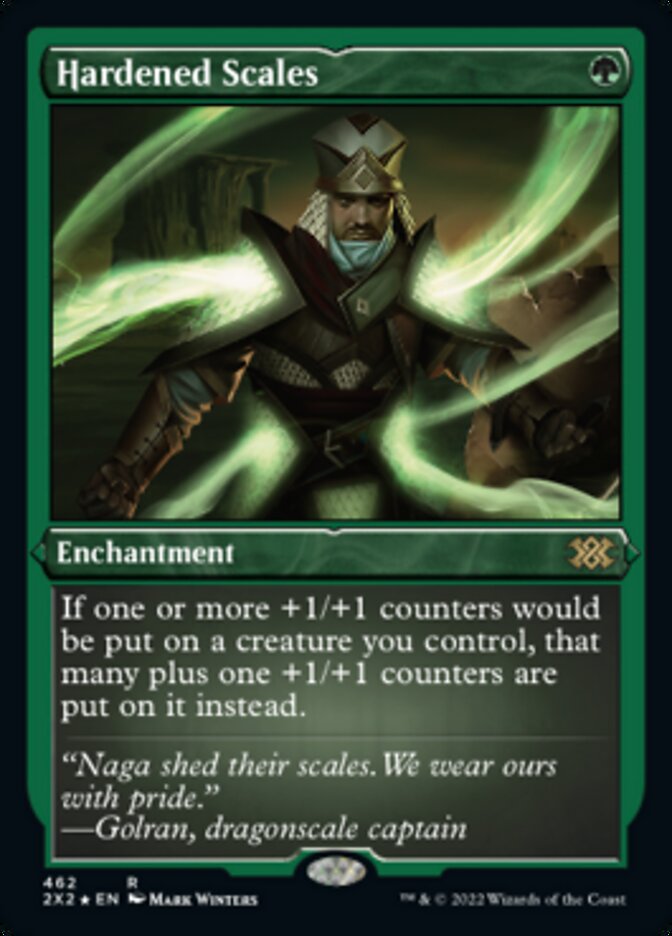 Hardened Scales (Foil Etched) [Double Masters 2022] | Magic Magpie