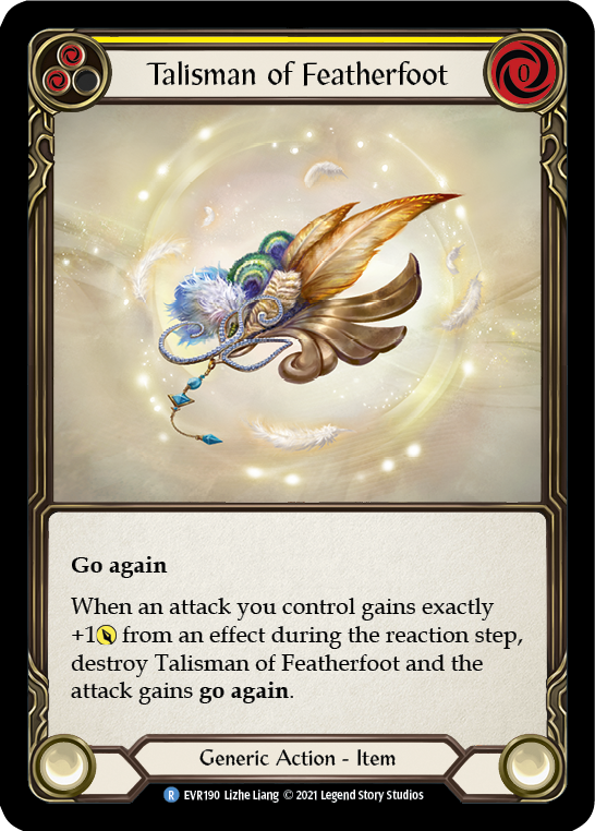 Talisman of Featherfoot [EVR190] (Everfest)  1st Edition Cold Foil | Magic Magpie