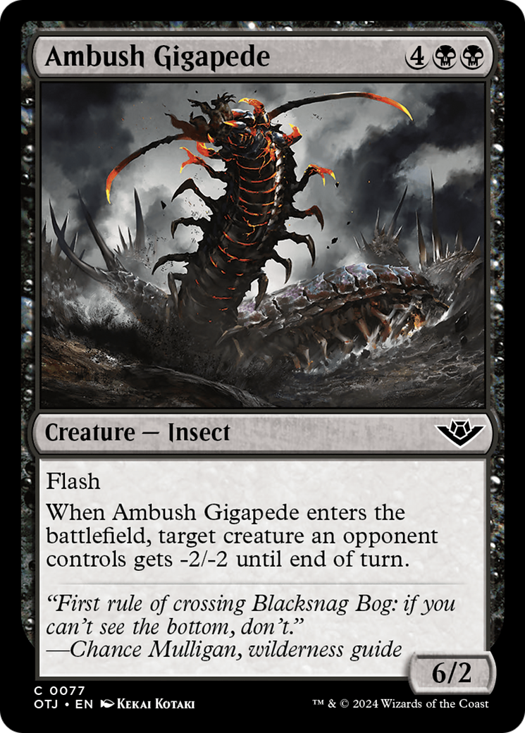 Ambush Gigapede [Outlaws of Thunder Junction] | Magic Magpie