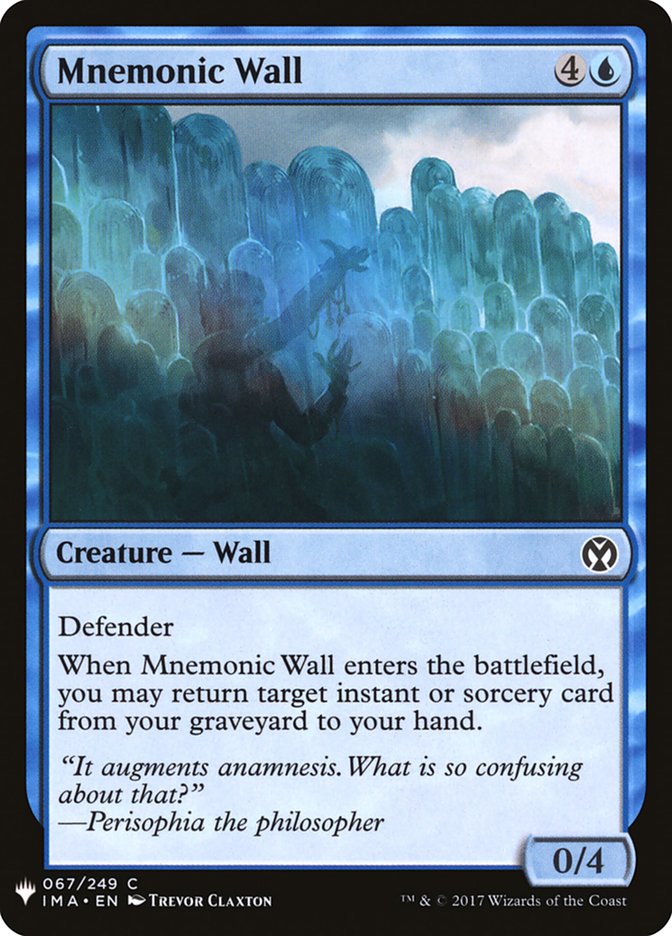 Mnemonic Wall [Mystery Booster] | Magic Magpie