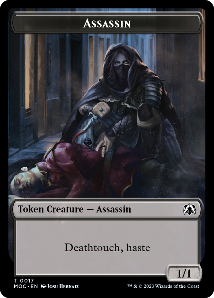 Assassin // Knight (10) Double-Sided Token [March of the Machine Commander Tokens] | Magic Magpie