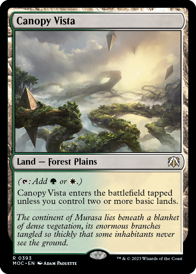 Canopy Vista [March of the Machine Commander] | Magic Magpie