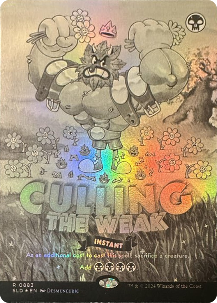 Culling the Weak (Black & White Foil) [Secret Lair Drop Series] | Magic Magpie