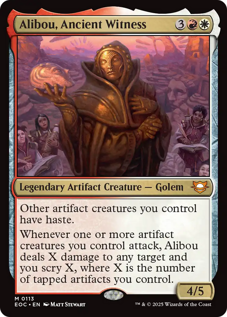 Alibou, Ancient Witness [Edge of Eternities Commander] | Magic Magpie