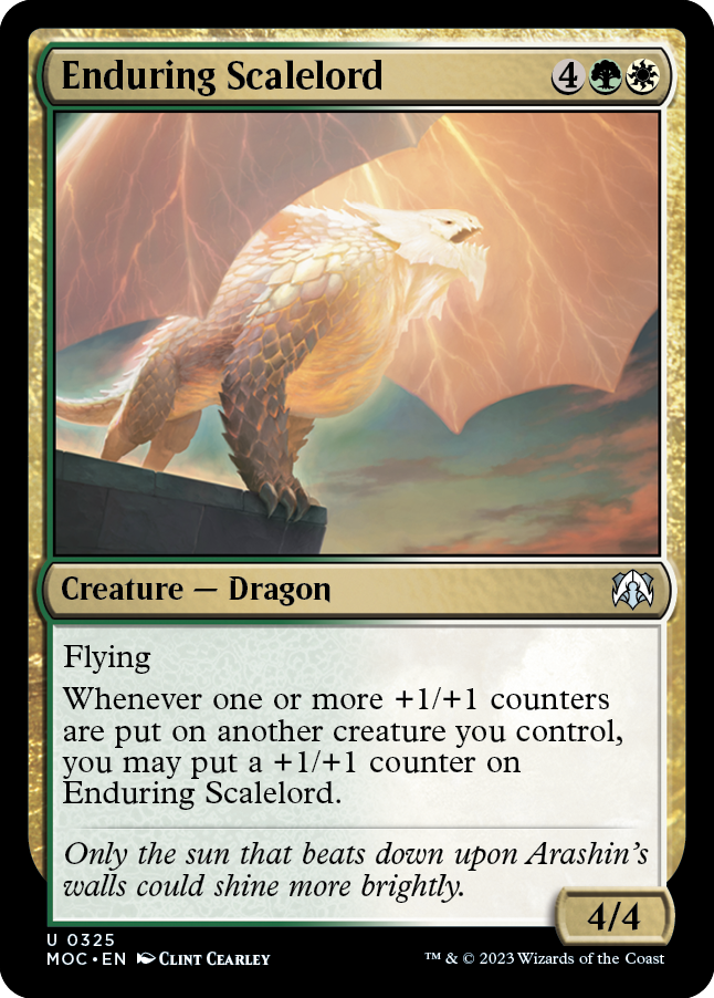 Enduring Scalelord [March of the Machine Commander] | Magic Magpie