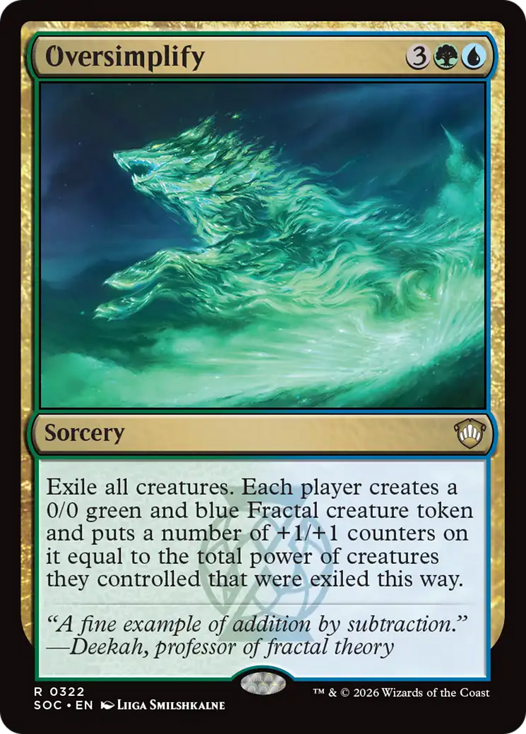 Oversimplify [Secrets of Strixhaven Commander] | Magic Magpie