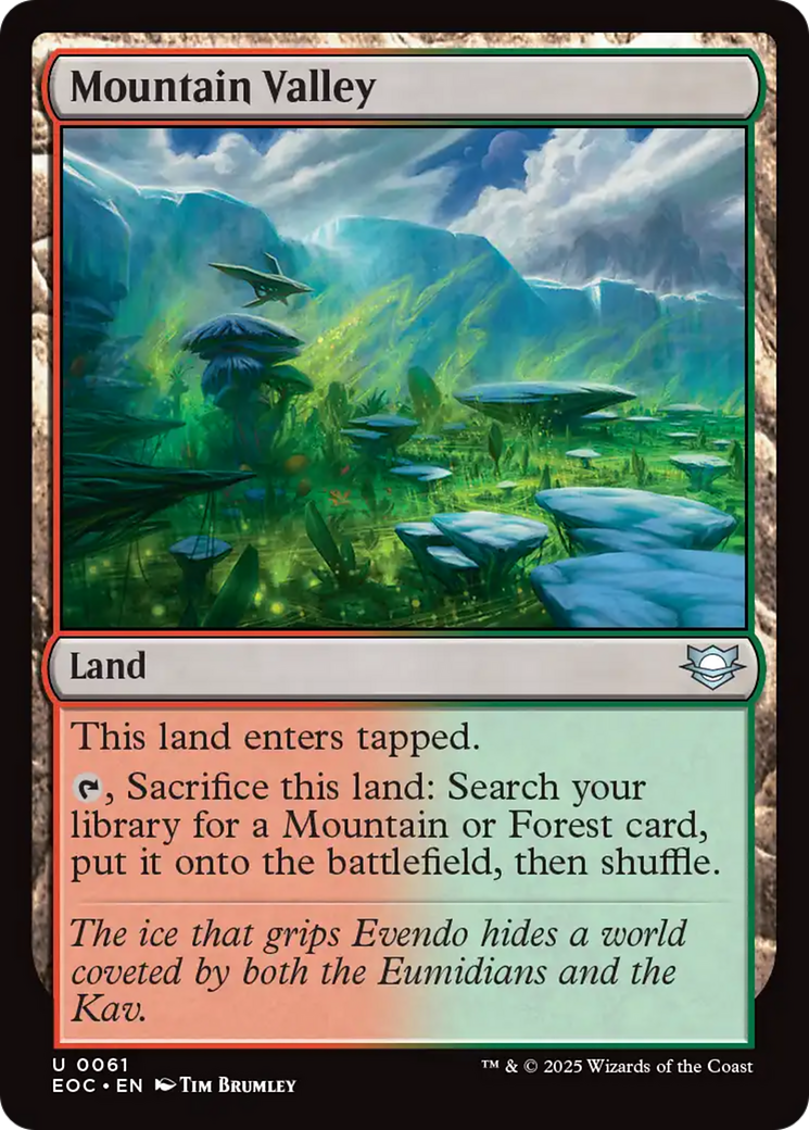 Mountain Valley [Edge of Eternities Commander] | Magic Magpie
