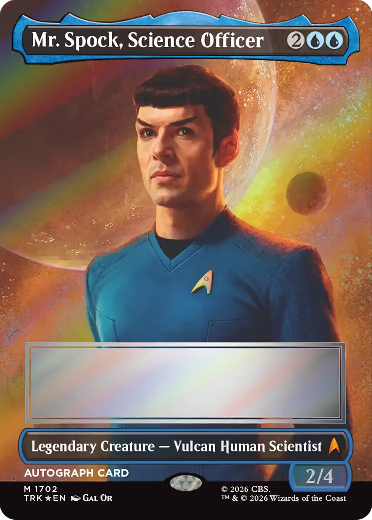 Mr. Spock, Science Officer (Borderless) (Signed) [Star Trek] | Magic Magpie