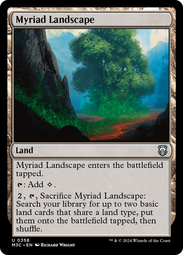 Myriad Landscape (Ripple Foil) [Modern Horizons 3 Commander] | Magic Magpie