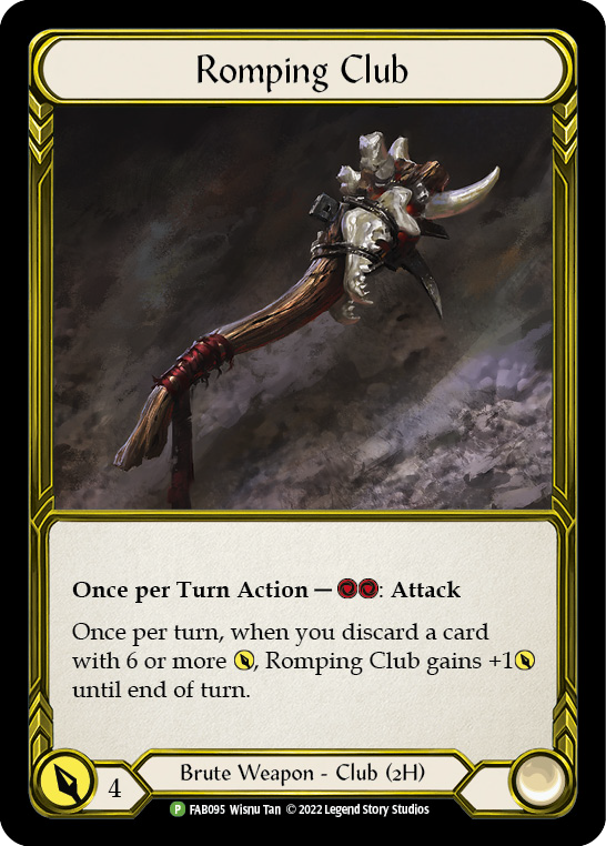 Romping Club (Golden) [FAB095] (Promo)  Cold Foil | Magic Magpie