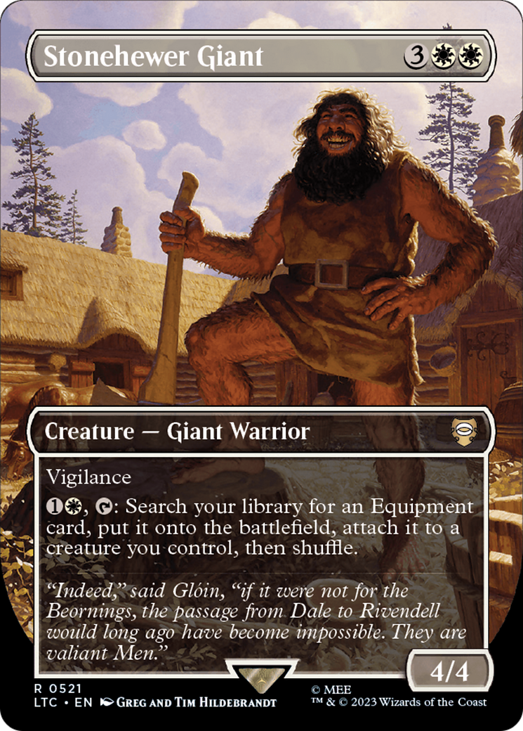 Stonehewer Giant (Borderless) [The Lord of the Rings: Tales of Middle-Earth Commander] | Magic Magpie