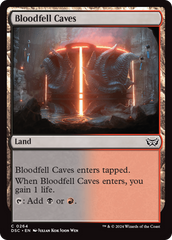 Bloodfell Caves [Duskmourn: House of Horror Commander] | Magic Magpie