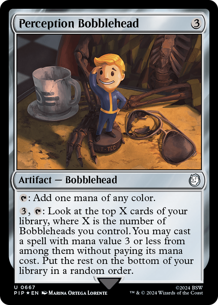 Perception Bobblehead (Surge Foil) [Fallout] | Magic Magpie