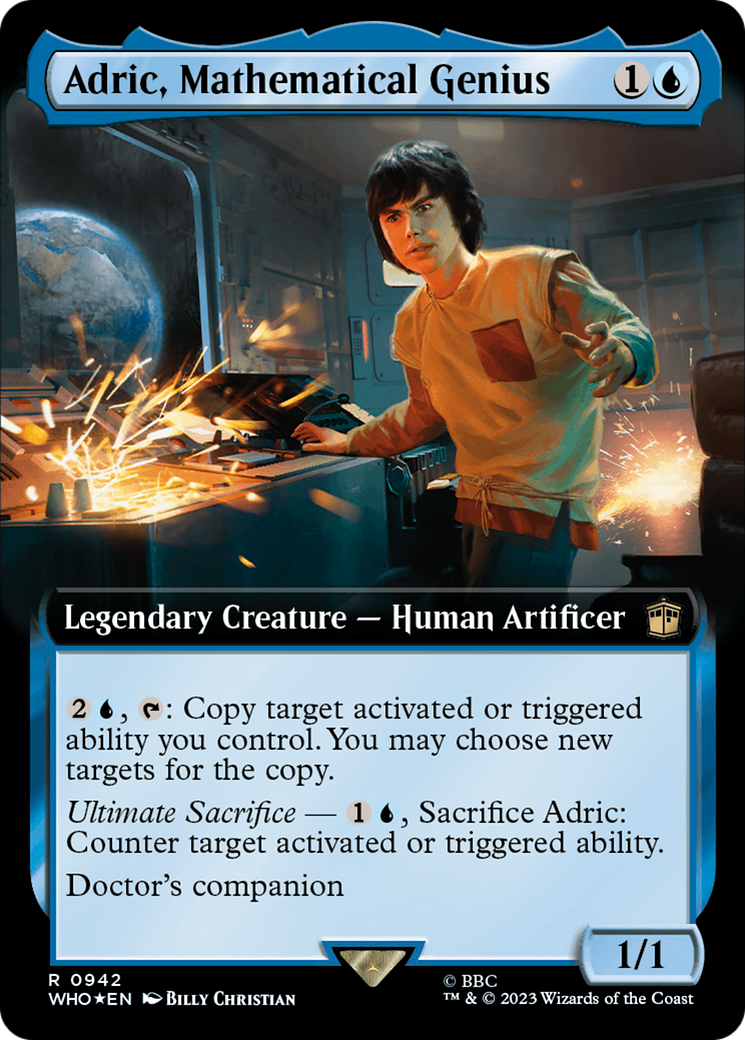 Adric, Mathematical Genius (Extended Art) (Surge Foil) [Doctor Who] | Magic Magpie