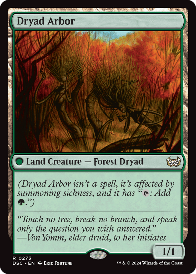 Dryad Arbor [Duskmourn: House of Horror Commander] | Magic Magpie