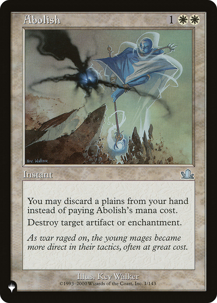 Abolish [The List Reprints] | Magic Magpie