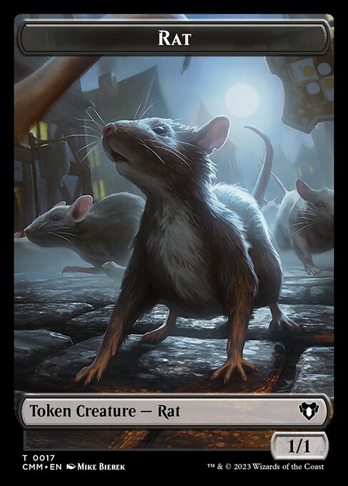 City's Blessing // Rat Double-Sided Token [Commander Masters Tokens] | Magic Magpie