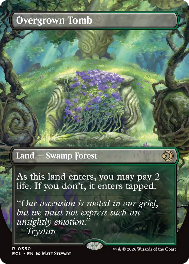 Overgrown Tomb (Borderless) [Lorwyn Eclipsed] | Magic Magpie