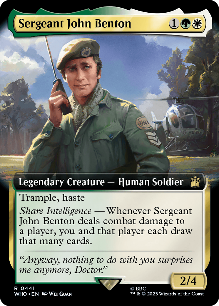 Sergeant John Benton (Extended Art) [Doctor Who] | Magic Magpie