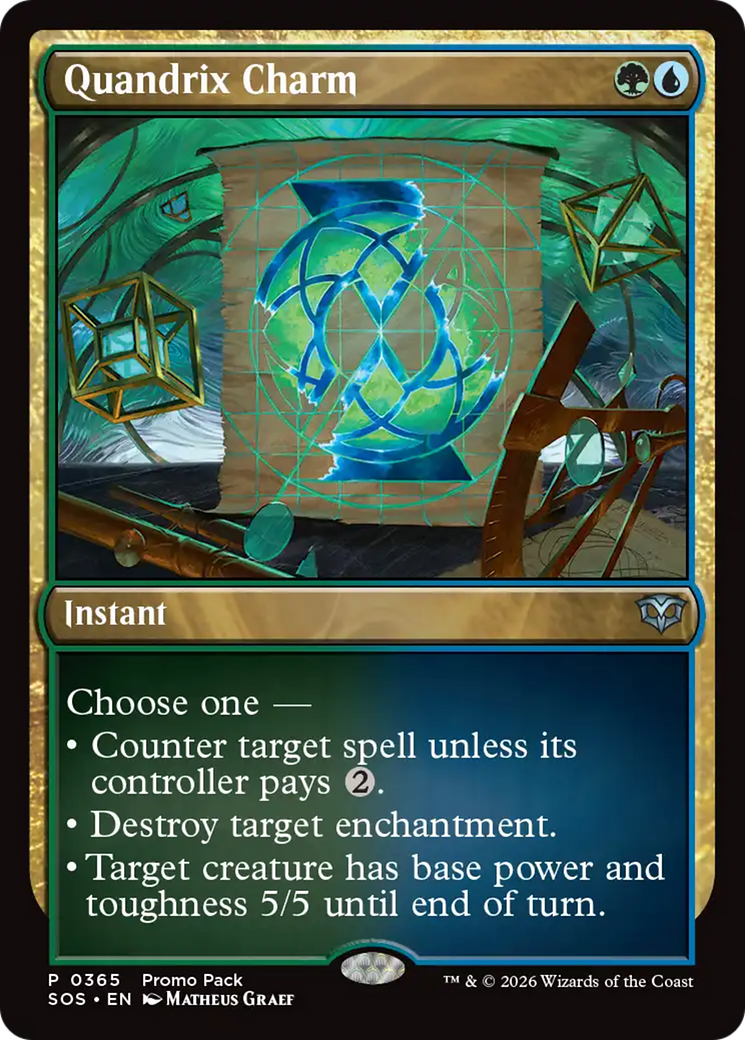 Quandrix Charm [Secrets of Strixhaven Promos] | Magic Magpie
