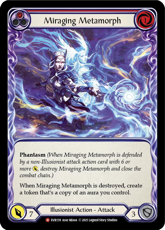 Miraging Metamorph [EVR139] (Everfest)  1st Edition Rainbow Foil | Magic Magpie