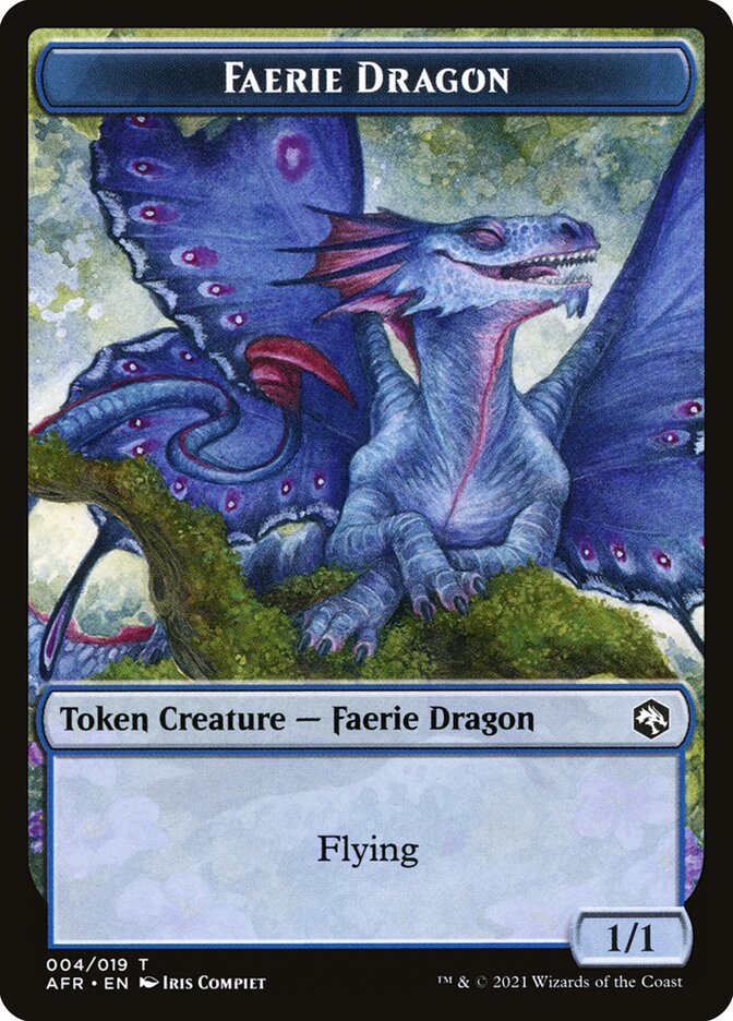 Devil // Faerie Dragon Double-Sided Token [Dungeons & Dragons: Adventures in the Forgotten Realms Tokens] | Magic Magpie