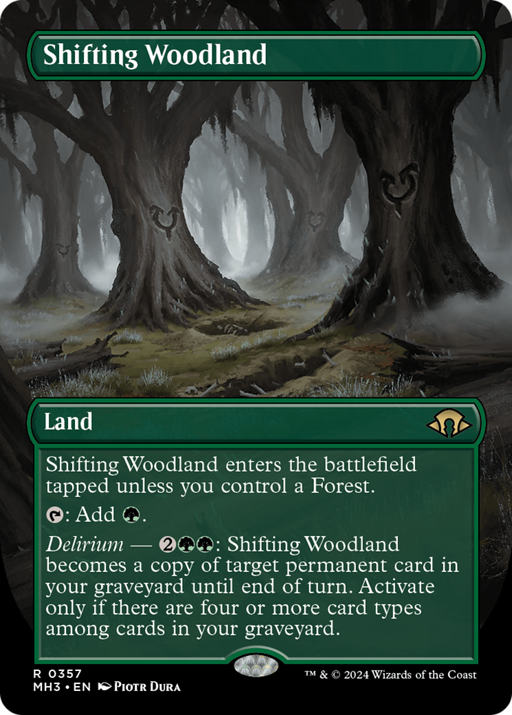 Shifting Woodland (Borderless) [Modern Horizons 3] | Magic Magpie