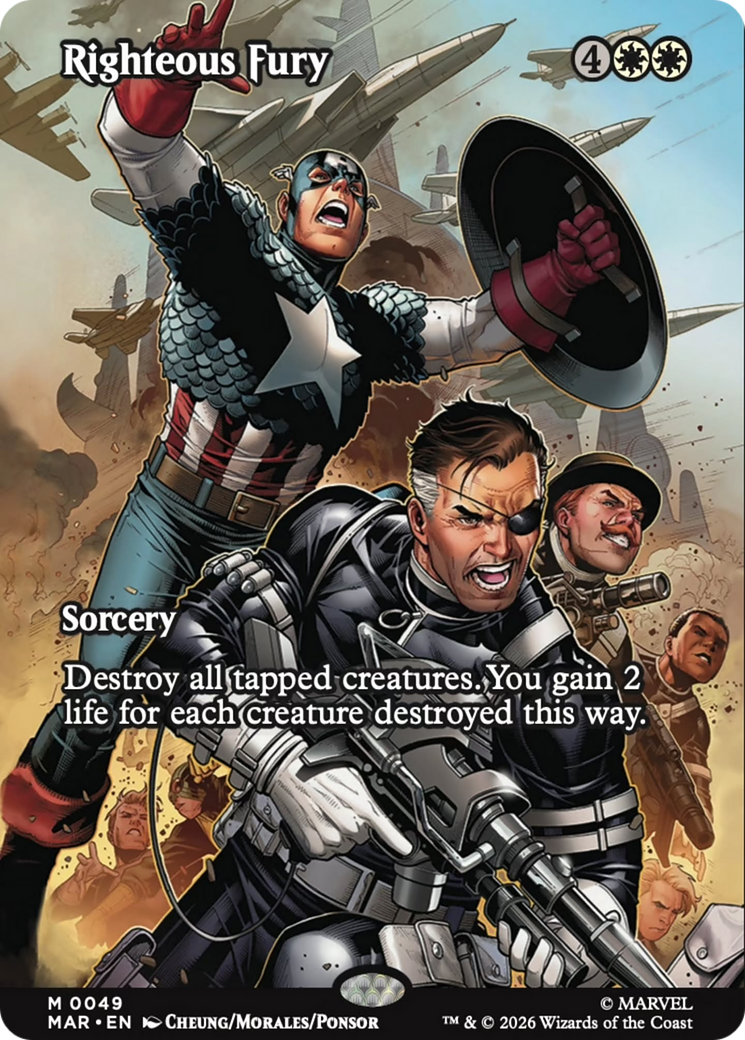 Righteous Fury (Borderless) [Marvel Universe: Eternal-Legal] | Magic Magpie