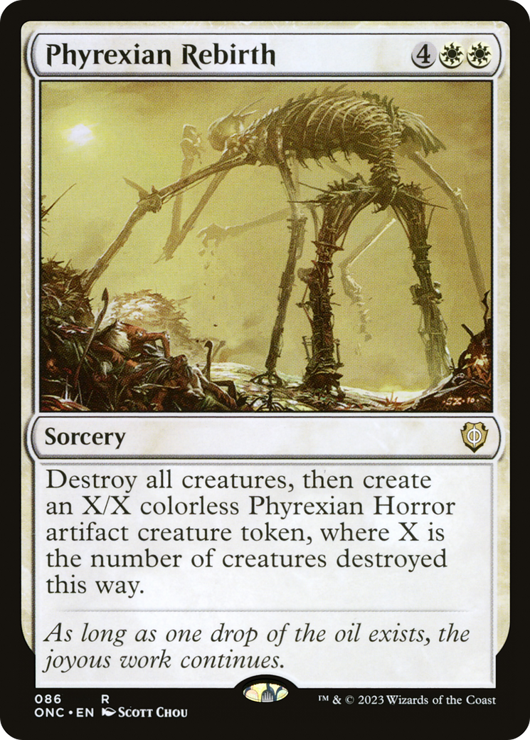 Phyrexian Rebirth [Phyrexia: All Will Be One Commander] | Magic Magpie