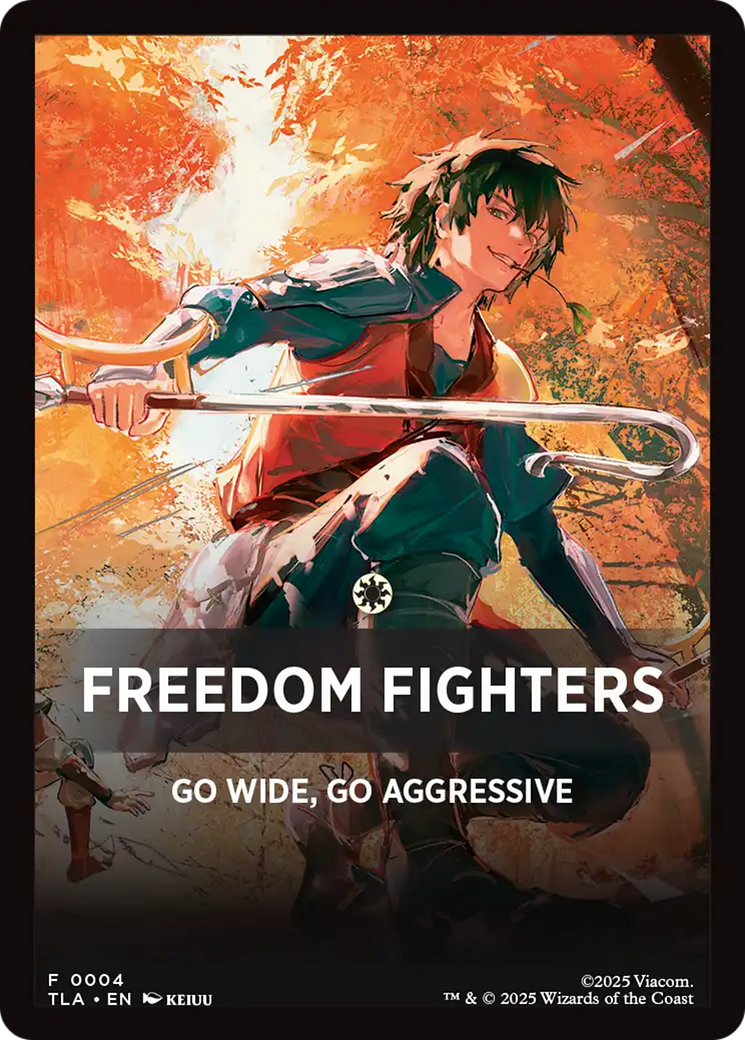 Freedom Fighters Theme Card [Avatar: The Last Airbender Tokens] | Magic Magpie