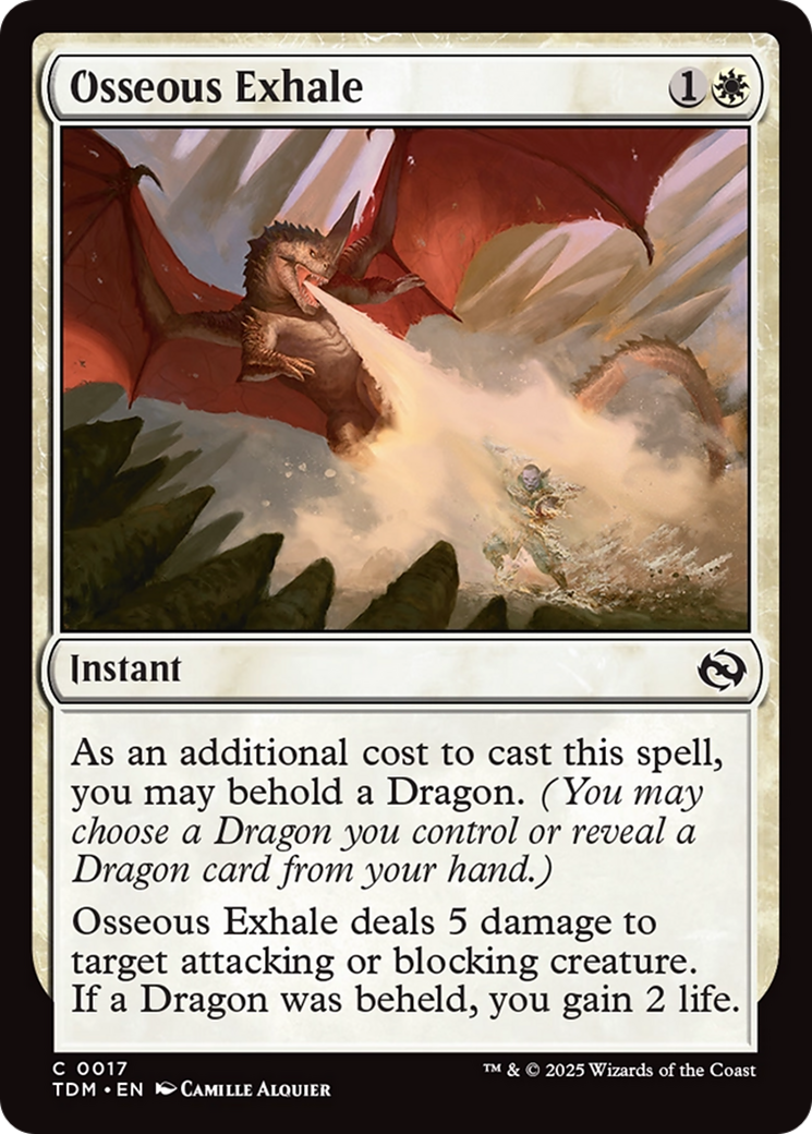 Osseous Exhale [Tarkir: Dragonstorm] | Magic Magpie