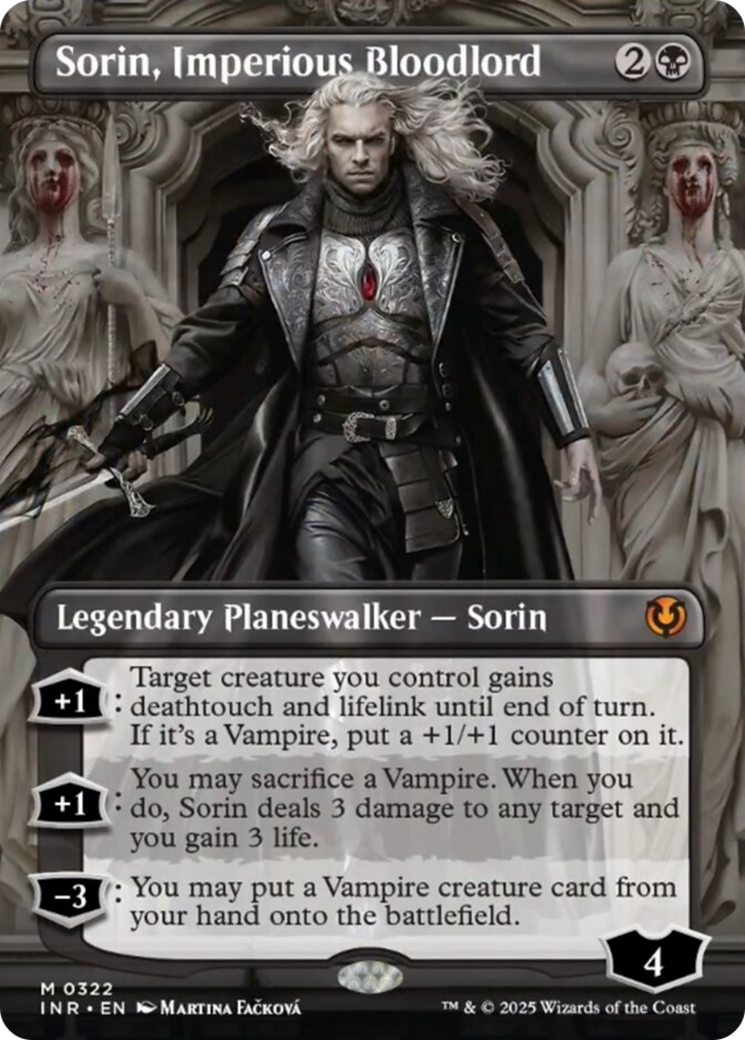 Sorin, Imperious Bloodlord (Borderless) [Innistrad Remastered] | Magic Magpie