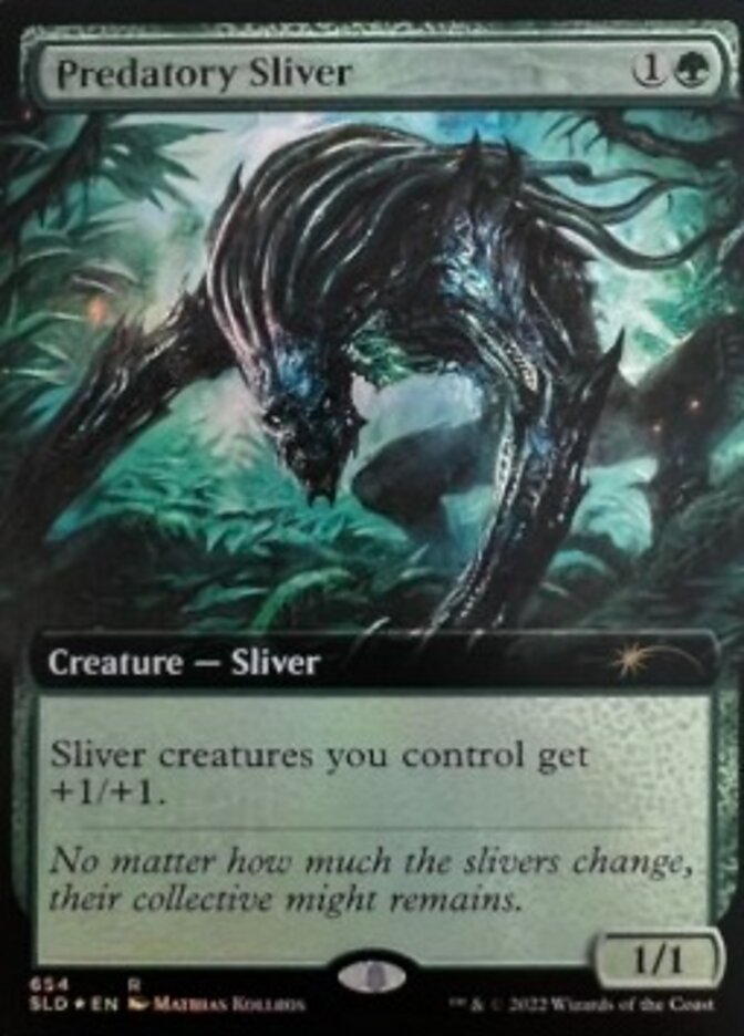 Predatory Sliver (Extended Art) [Secret Lair Drop Promos] | Magic Magpie