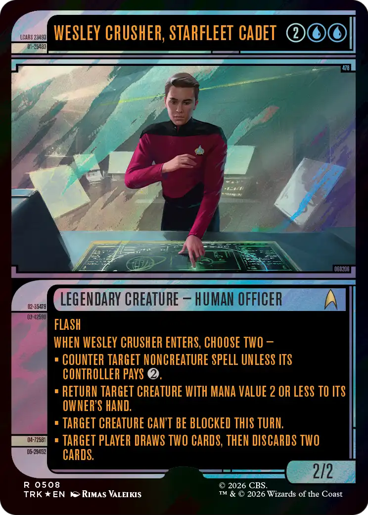 Wesley Crusher, Starfleet Cadet (Showcase) (Surge Foil) [Star Trek] | Magic Magpie