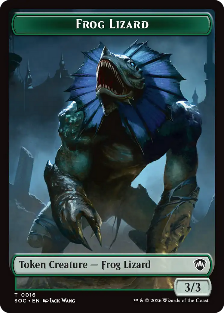 Food // Frog Lizard Double-Sided Token [Secrets of Strixhaven Commander Tokens] | Magic Magpie