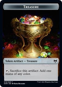 Treasure // Kaya, the Inexorable Emblem Double-Sided Token [Kaldheim Tokens] | Magic Magpie