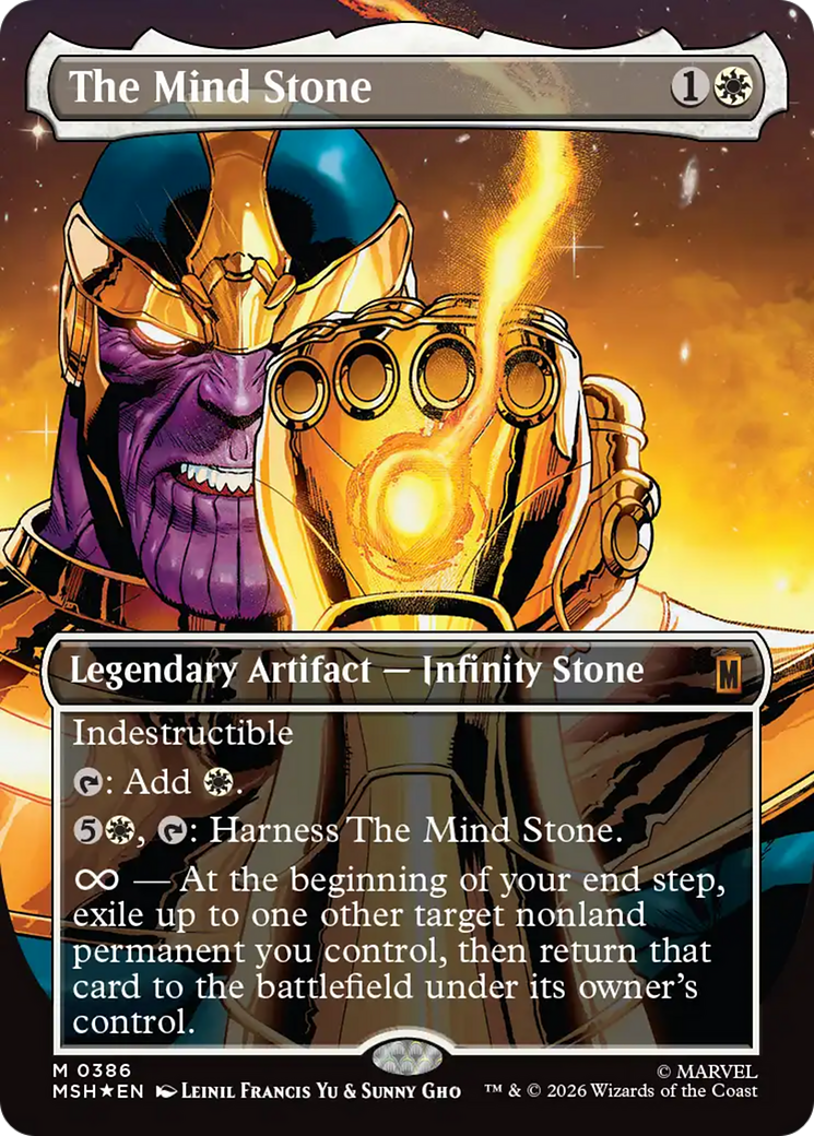 The Mind Stone (Borderless) [Marvel Super Heroes] | Magic Magpie