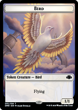 Elephant // Bird Double-Sided Token [Dominaria Remastered Tokens] | Magic Magpie