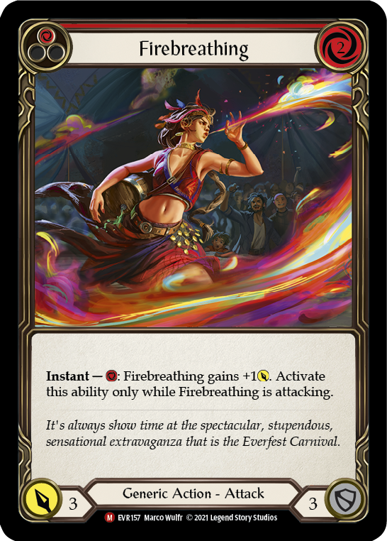 Firebreathing [EVR157] (Everfest)  1st Edition Rainbow Foil | Magic Magpie